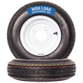 2-Pack Trailer Tire Rim Assembly 4.80-8 4 Lug White T780
