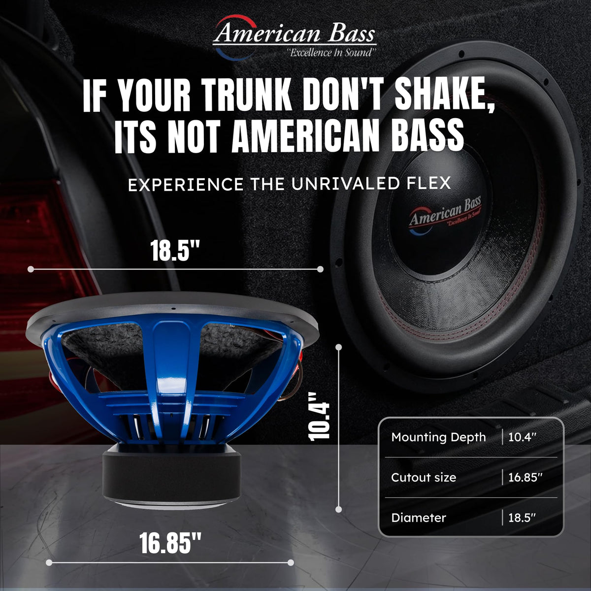 18 Inch 2 Ohm Car Subwoofer Z674