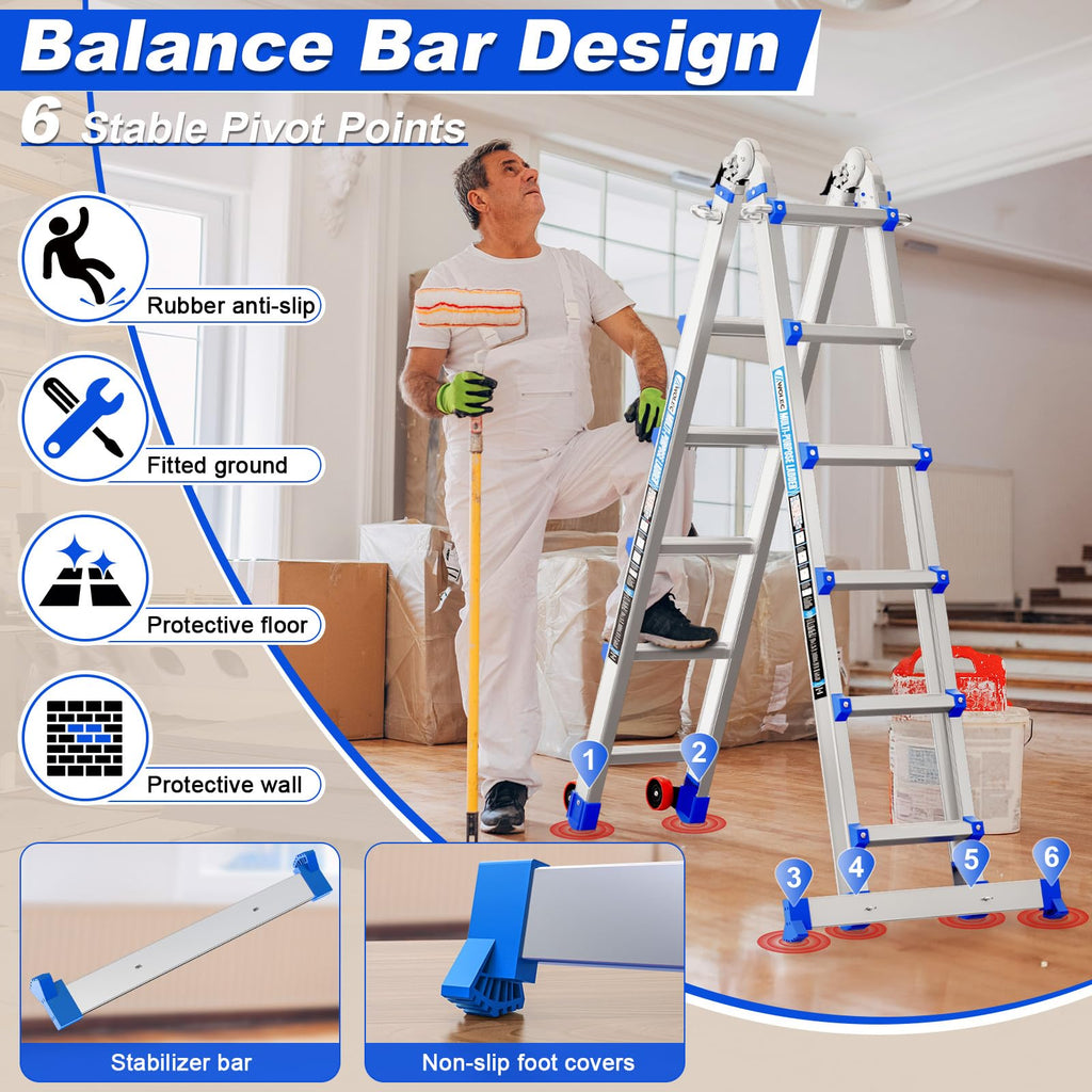 20FT Multi-Position Telescoping Ladder N497442