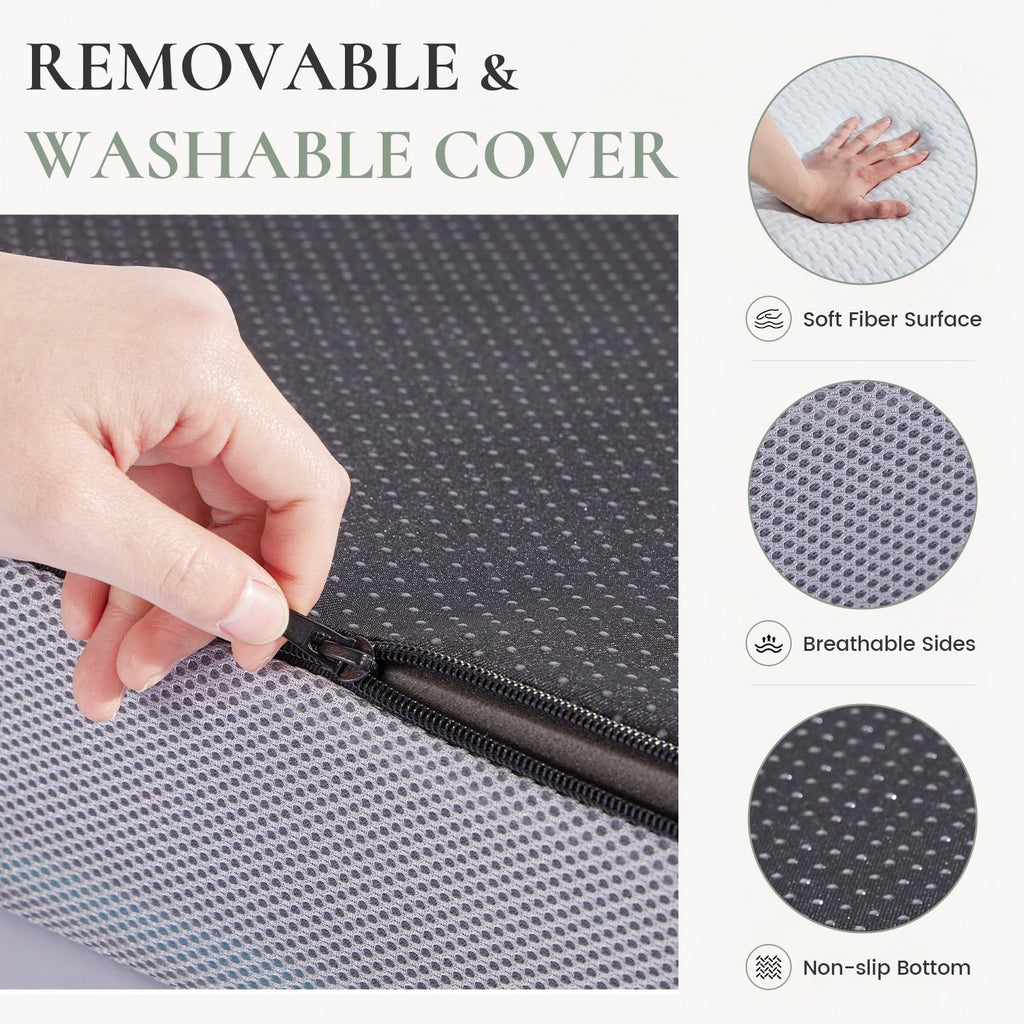 Twin Trifold Memory Foam Mattress with Washable Cover N827730