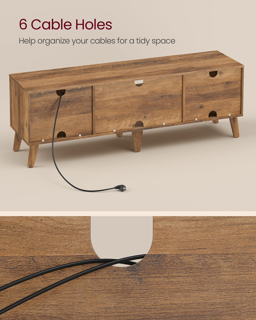 TV Stand with Adjustable Shelf D2015
