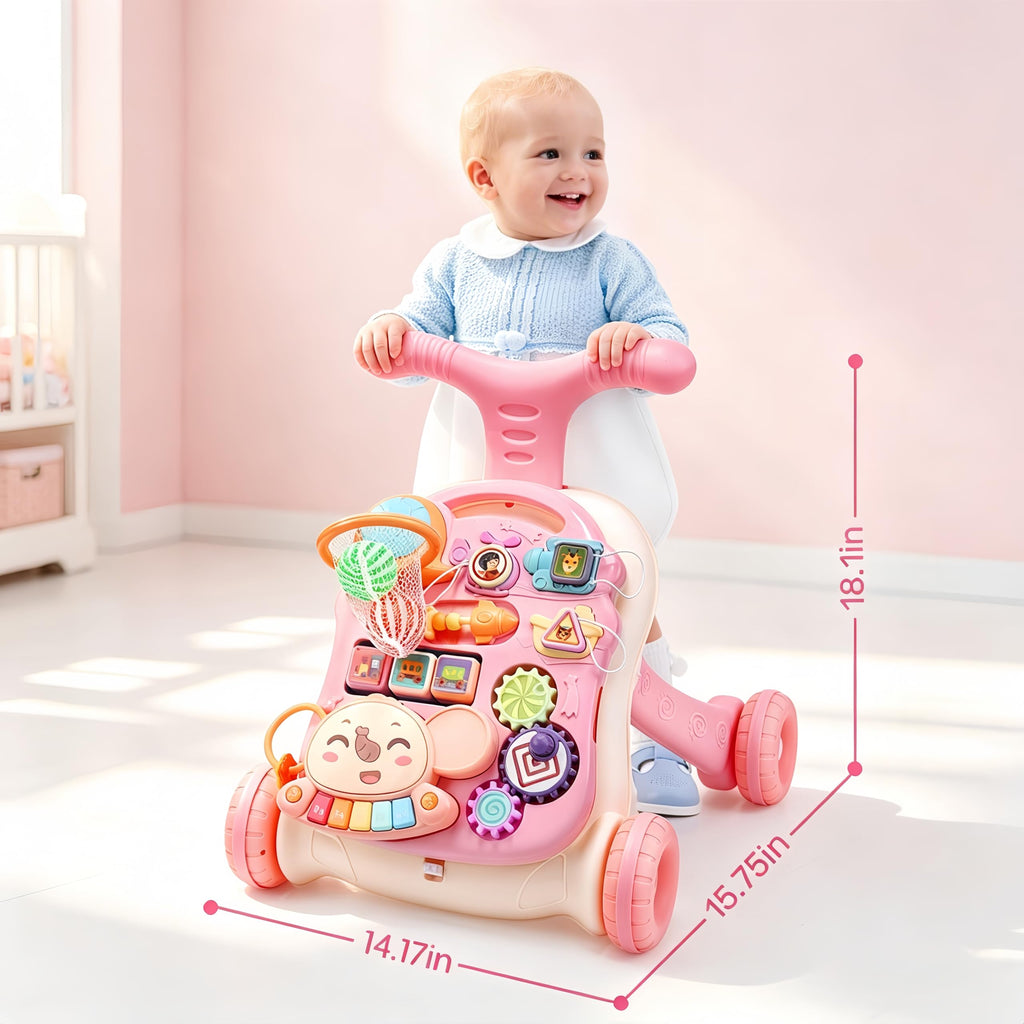 2-in-1 Baby Walker with Detachable Activity Center W633288