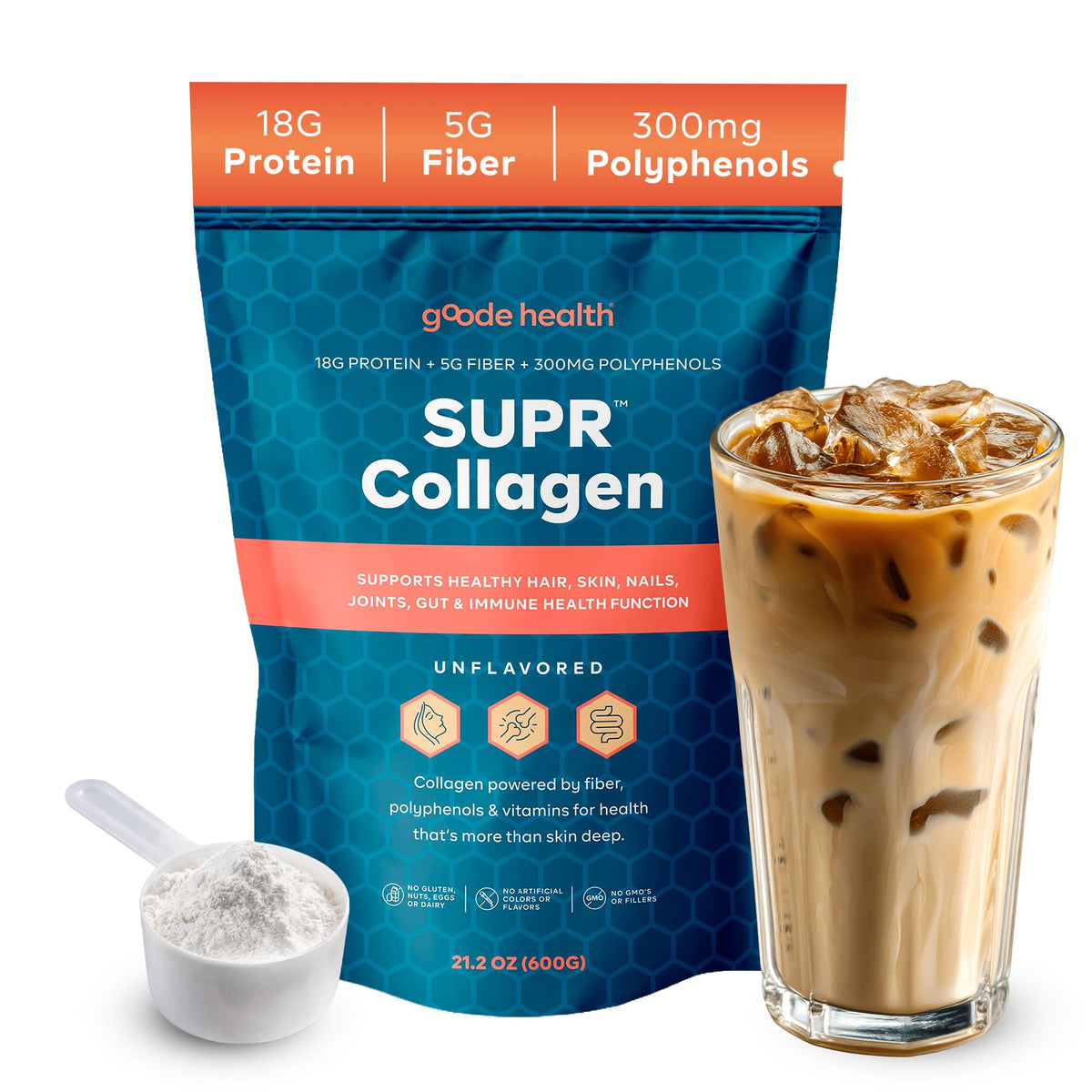 Unflavored Hydrolyzed Collagen Peptides Powder G195579