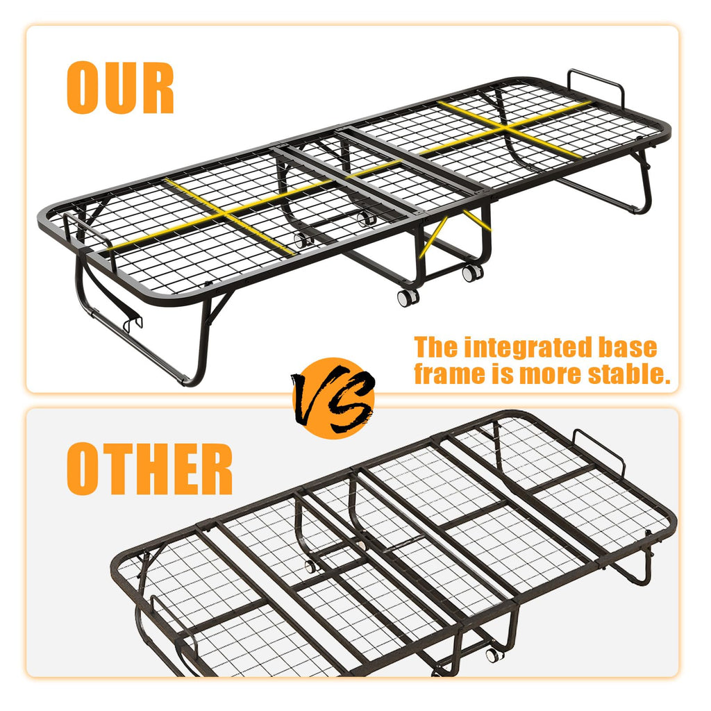 Folding Bed with Memory Foam Mattress U962