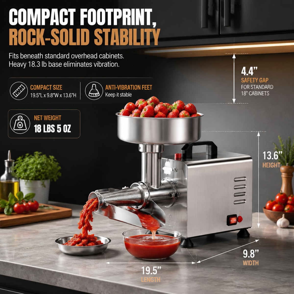450W Electric Tomato Strainer F86875