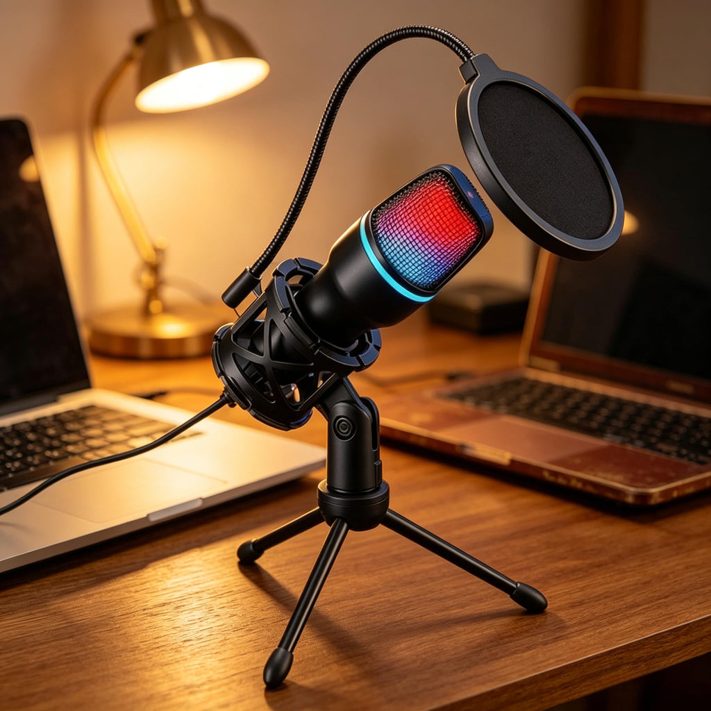 USB Condenser Gaming Mic with Shock Mount C980771