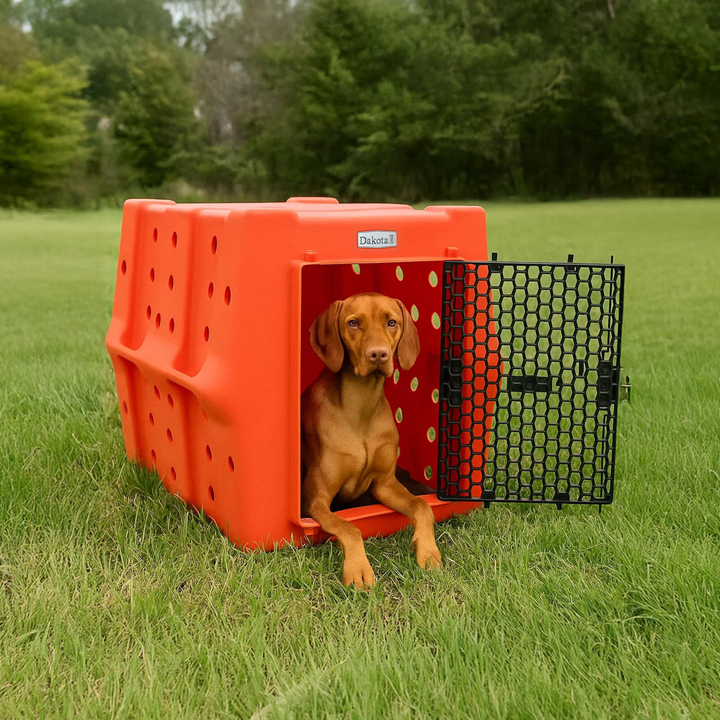 Orange Large Dog Crate D2215