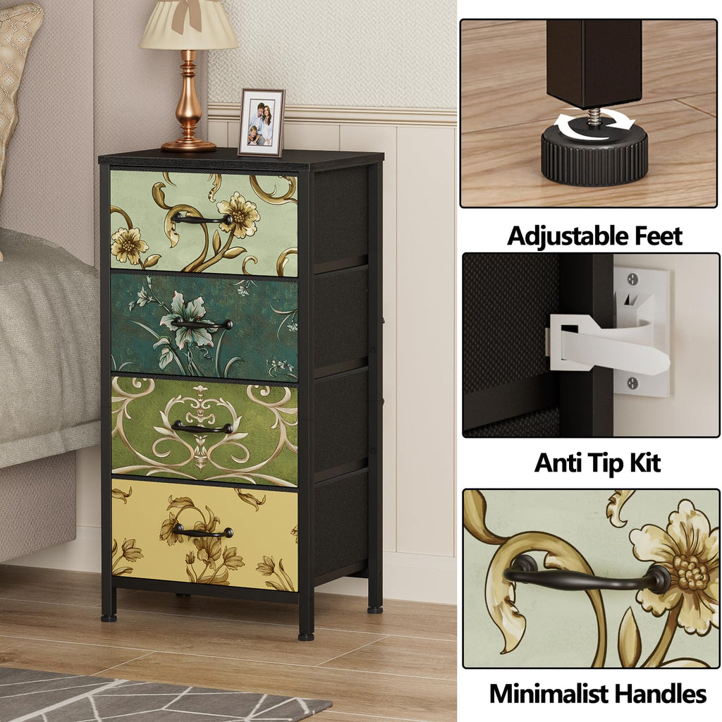 4 Drawer Fabric Dresser S415432