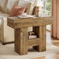 2-Tier Narrow Side Table with Storage Shelf I762669