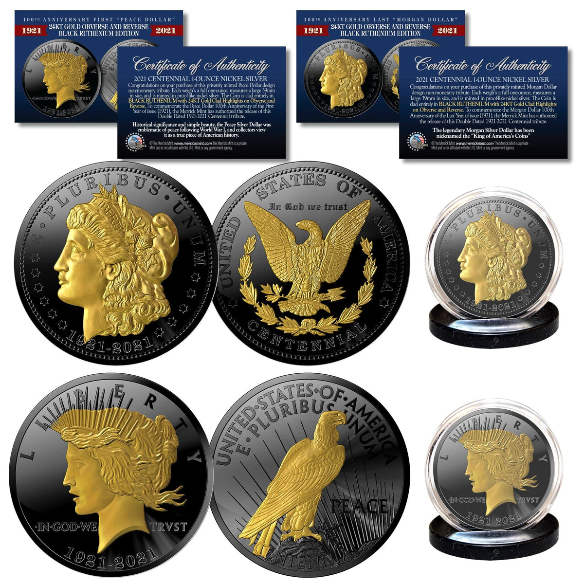 1 OZ. Black Ruthenium & Gold 2-Coin Set Z294742