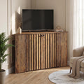 53" Farmhouse Corner TV Stand with Storage V4549