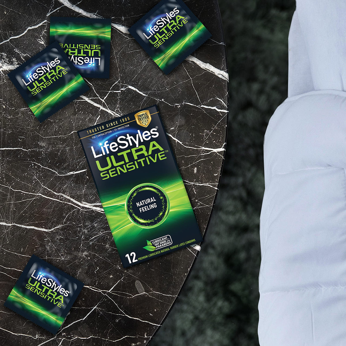 Ultra Sensitive Lubricated Latex Condoms, 12 Count P7405